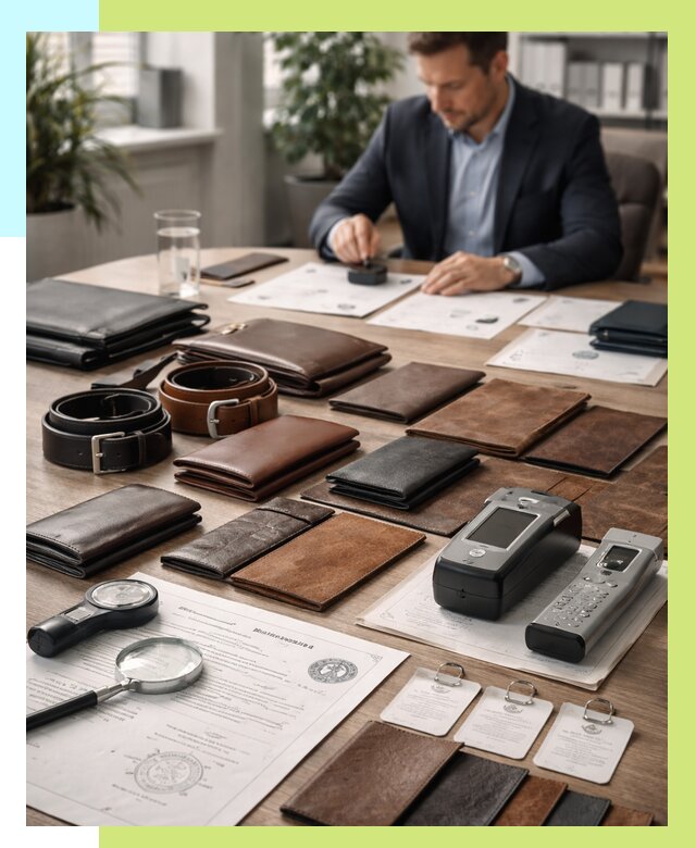 Сертификация кожаных изделий в Устях-Куте от 12356 р. | Алешин-Утк