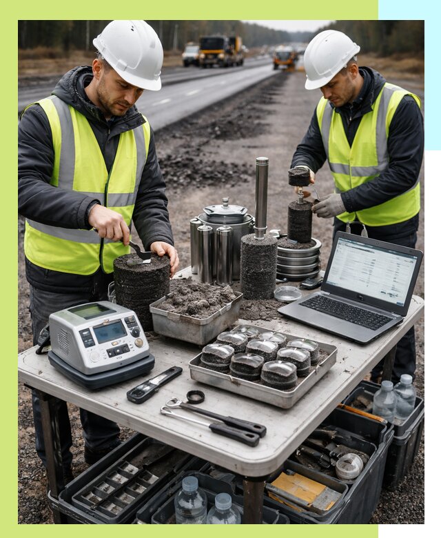 Сертификация асфальта: испытания и подтверждение в Устях-Куте