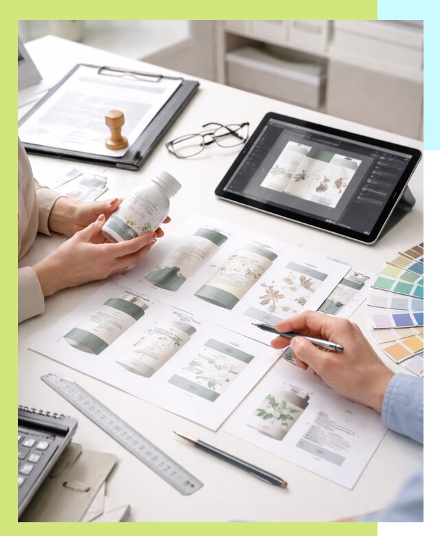 Профессиональная разработка дизайна и текста этикетки продукции в Устях-Куте