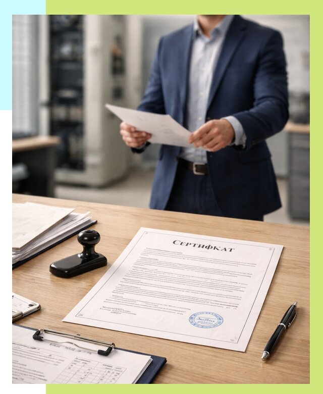 Сертификат на оборудование в Устях-Куте от 15446 р. | Алешин-Утк