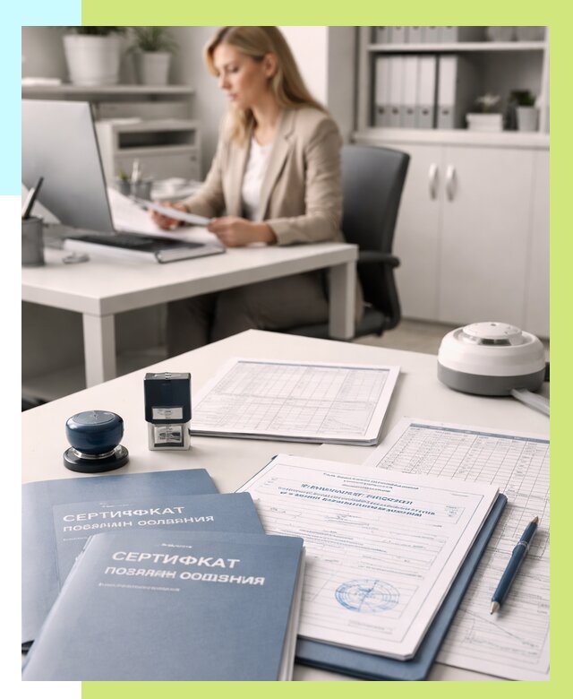 Сертификаты пожарной безопасности в Устях-Куте от 15446 р. | Алешин-Утк