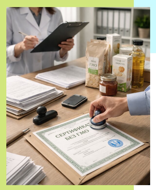 Получение сертификата Без ГМО для продукции в Устях-Куте