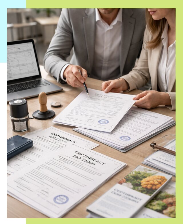 Сертификат ISO 22000 в Устях-Куте от 41188 р. под ключ | Алешин-Утк