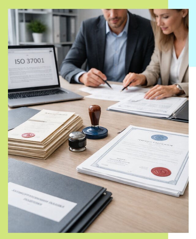 Получение сертификата ISO 37001 по системе борьбы с коррупцией в Устях-Куте